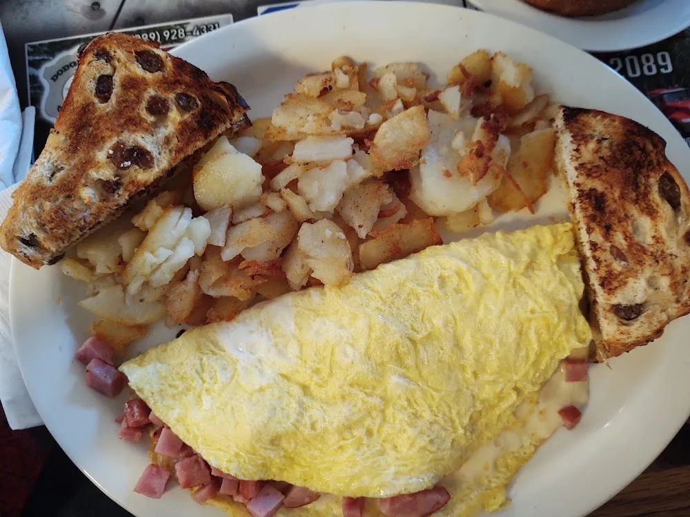 Ham & Swiss Omelettes